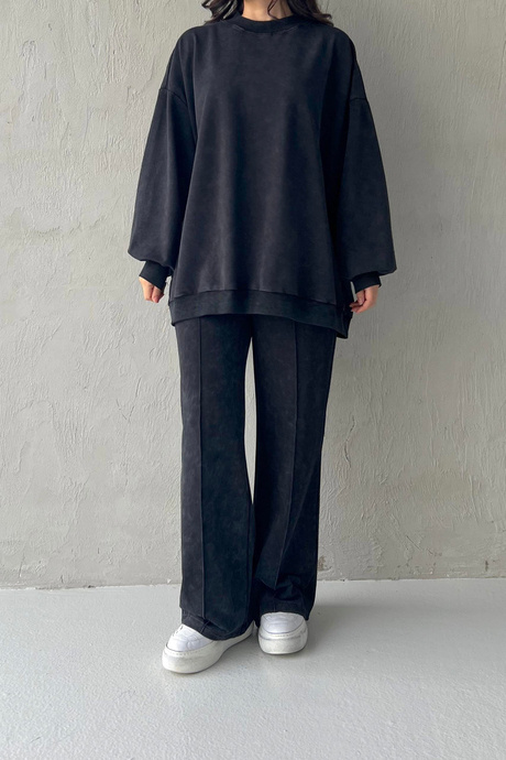 Moda Ala | Salaş Sweatshirt SiyahSalaş Sweathirt Siyah