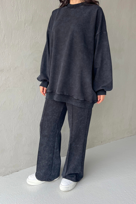 Moda Ala | Salaş Sweatshirt SiyahSalaş Sweathirt Siyah