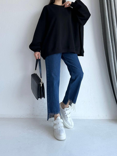 Salaş Sweatshirt Siyah