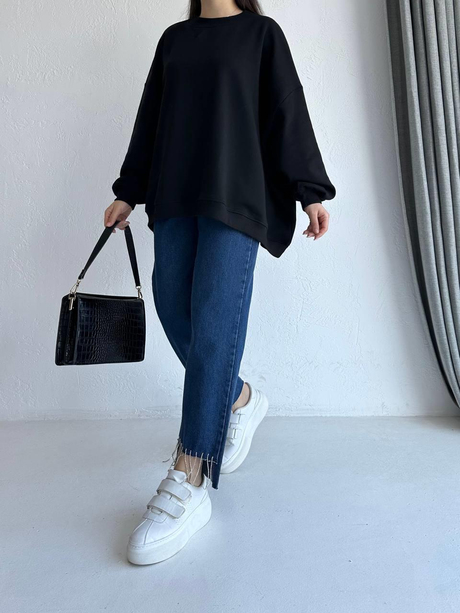 Salaş Sweatshirt Siyah