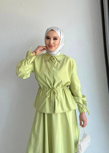 Sedef Takım Fıstık Yeşili - Moda AlaSedef Takım Fıstık Yeşili