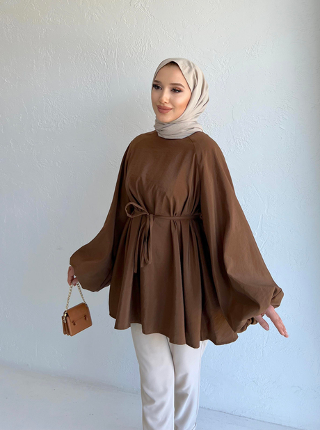 Sedef Tunik Kahverengi | Moda AlaSedef Tunik Kahverengi