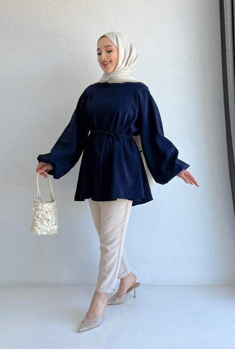 Sedef Tunik Koyu Lacivert