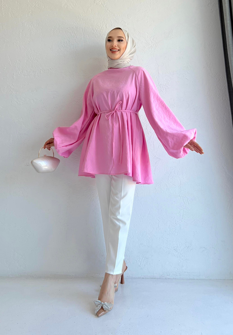 Sedef Tunik Pembe | Moda AlaSedef Tunik Pembe