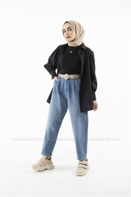 Slouchy Pantolon - Kot