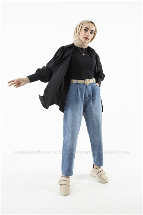 Slouchy Pantolon - Kot