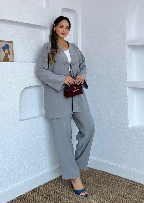 Sofia Bağlamalı Takım Gri