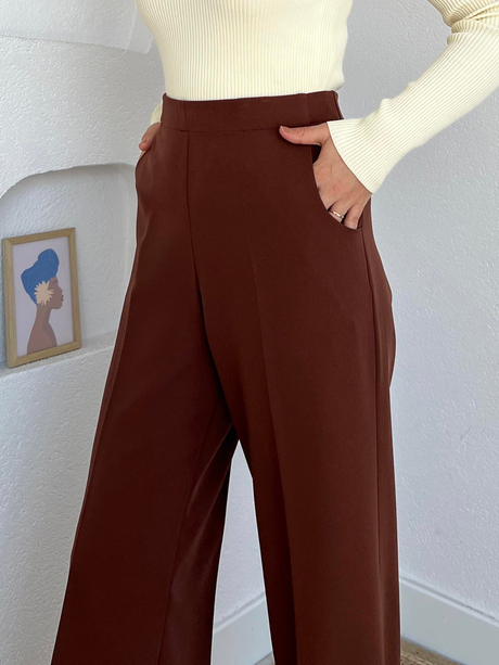 Tegan Pantolon Kahverengi