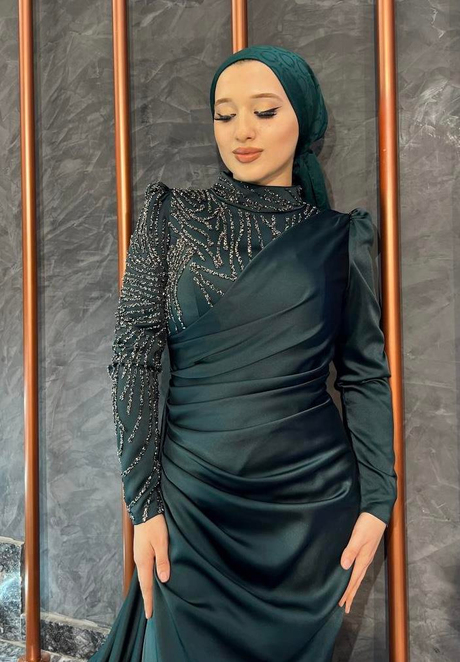 Tek Omuz Detaylı Abiye Zümrüt Yeşili - Moda AlaTek Omuz Detaylı Abiye Zümrüt Yeşili