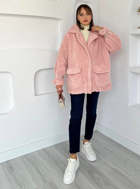 Toylor Fermuarlı Mont Pembe