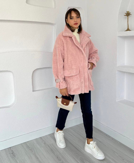 Toylor Fermuarlı Mont Pembe