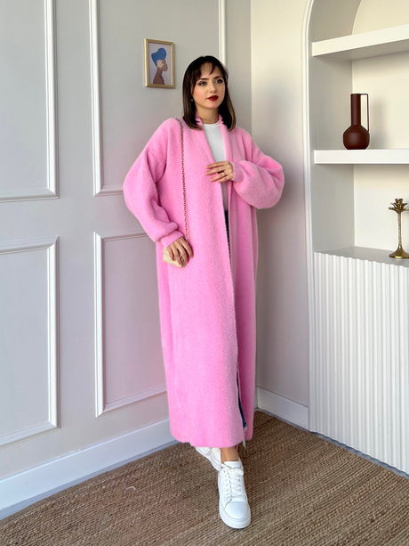 Winter Triko Hırka Pembe