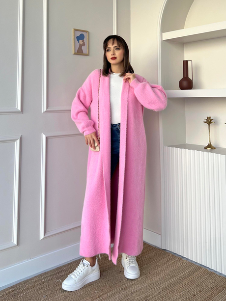 Winter Triko Hırka Pembe