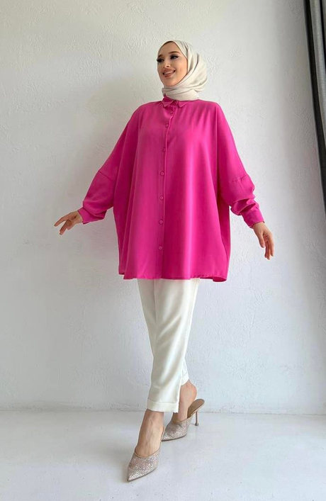 Yarasa Kol Gömlek Pembe