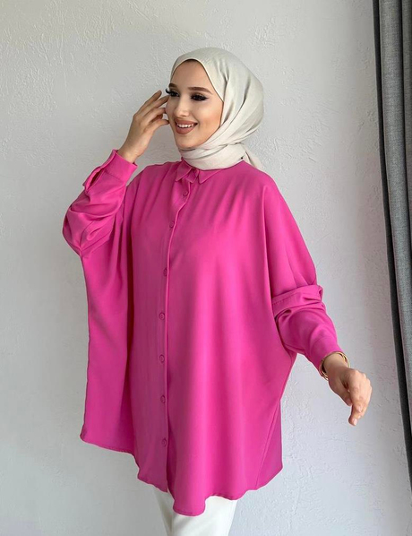 Yarasa Kol Gömlek Pembe