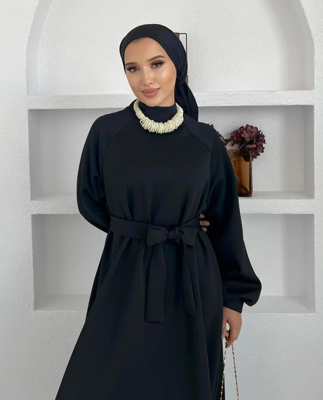 Zara Scuba Elbise Siyah