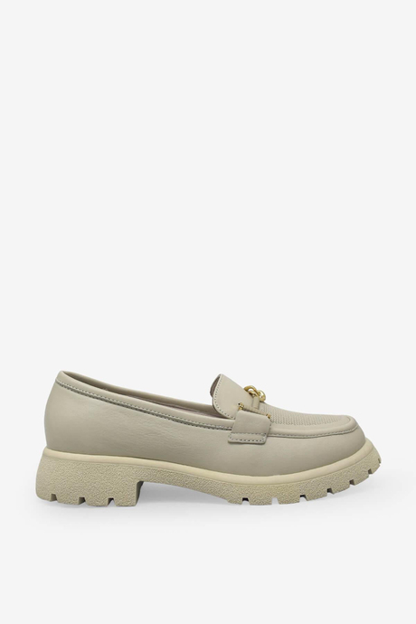 Beety Kadın Yazlık Deri Loafer Bej AKYN201.4269