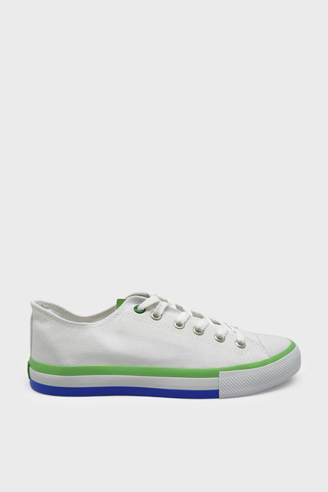 Benetton Erkek Yazlık Kısa Converse Spor Ayakkabı Beyaz BN-30191