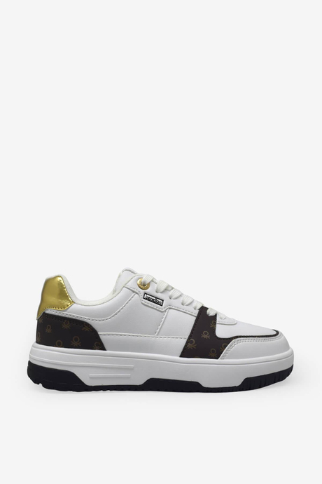 Benetton Kadın Sneaker Beyaz Kahve BNI-12091