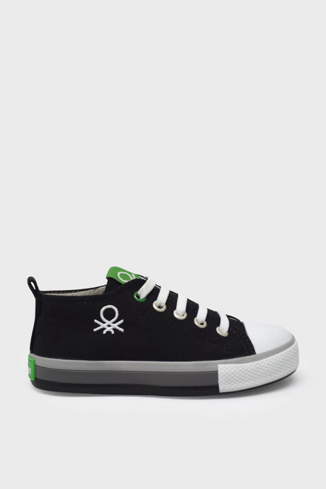 Benetton Unisex Çocuk Kısa Converse Ayakkabı Siyah BN-30653
