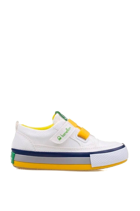 Benetton Unisex Çocuk Spor Ayakkabı Beyaz Sarı BN-30441