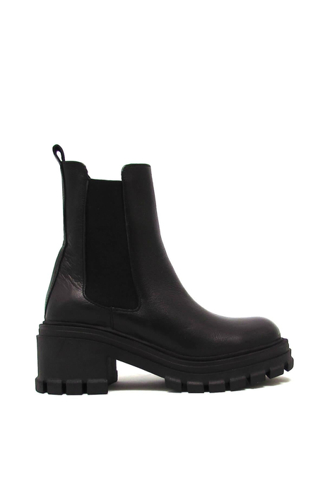 Castle Black Kadın Casual Yüksek Taban Deri Bot Siyah CB52672-1