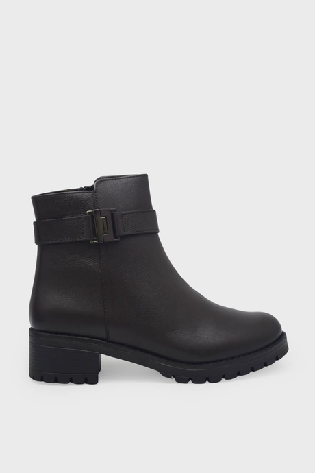 Castle Black Kadın Topuklu Deri Bot Kahve CB2685