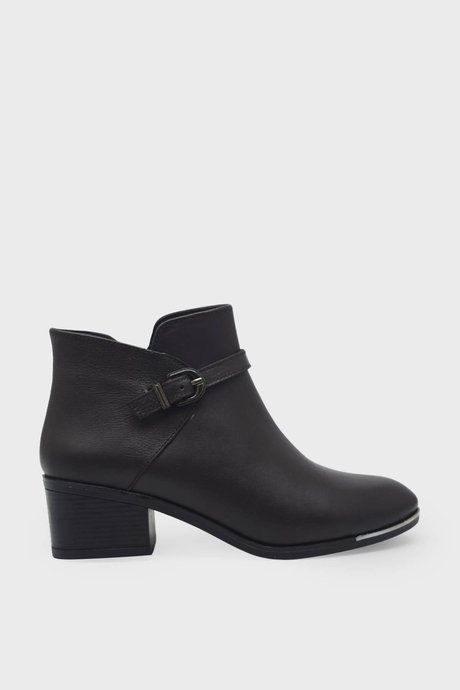 Castle Black Kadın Topuklu Deri Bot Kahve CB87506