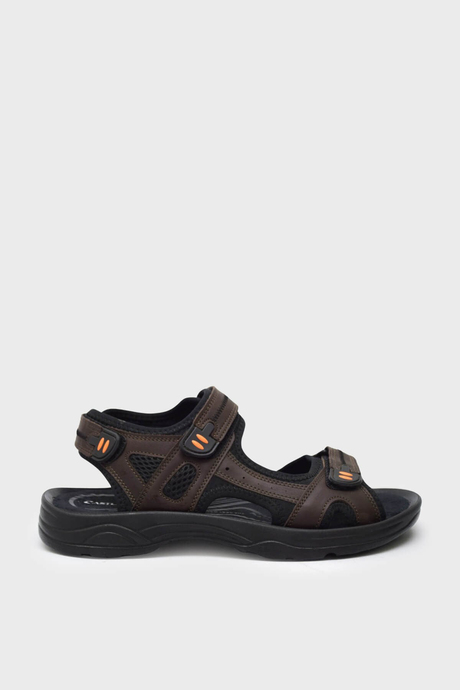 Castle Black Unisex Cırtlı Spor Sandalet Kahve CB-K3