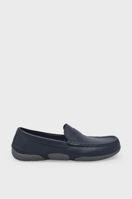 Fosco Erkek Casual Deri Ayakkabı Lacivert FSC-9844