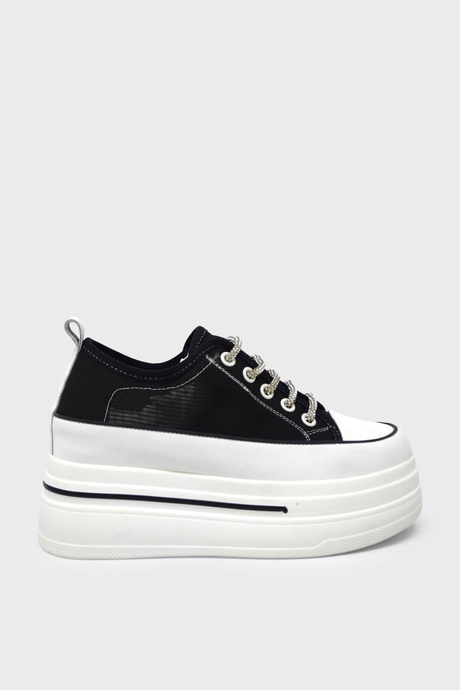 Guja Kadın Yazlık Yüksek Taban Sneakers Siyah BLG23Y345-10