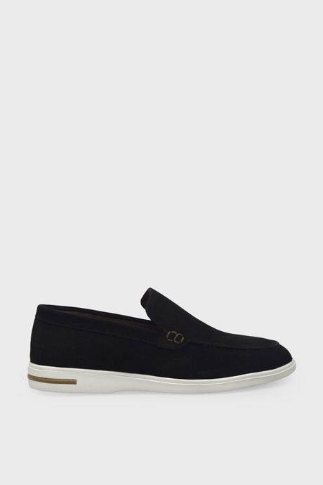 Kanuga Erkek Deri Loafer Süet Kahve K-FSC3294
