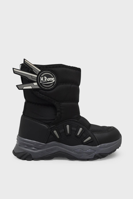 Mp Unisex Çocuk Cırtlı Kar Botu Siyah MP-3360
