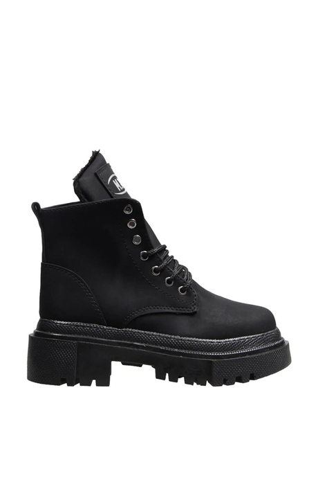 MP Unisex Çocuk Nubuk Postal Bot Siyah MP-3471