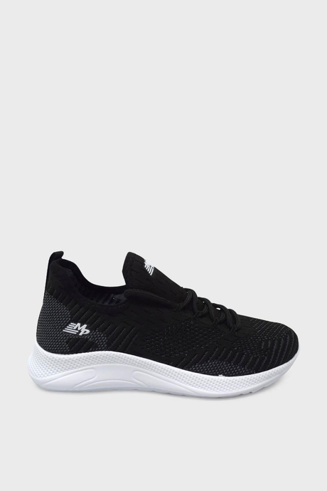 Mp Unisex Yazlık Streçli Spor Ayakkabı Siyah Beyaz MP-1501
