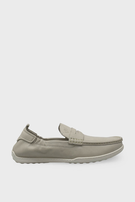 Pepita Erkek Loafer Deri Ayakkabı Ekru SRLR-M420