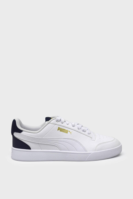 Puma Unisex Shuffle Spor Ayakkabı Beyaz Lacivert Gold 309668