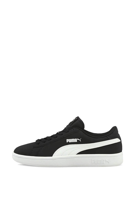 Puma Unisex Smash V2 Buck Spor Ayakkabı Siyah Beyaz 365182