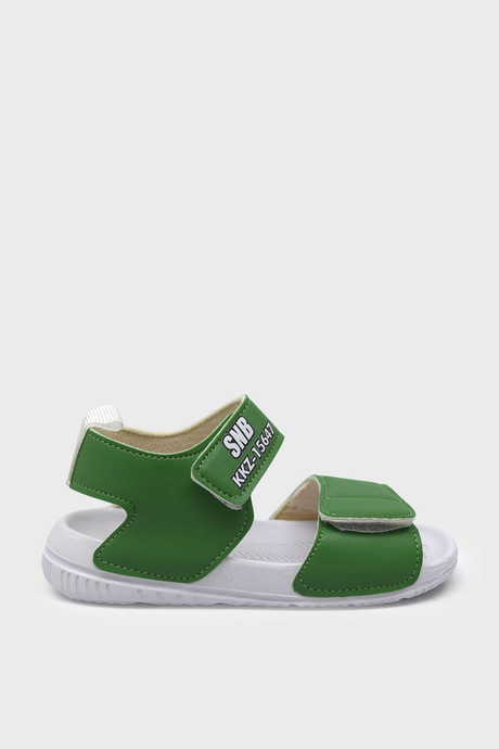 Sanbe Unisex Çocuk Cırtlı Sandalet Yeşil SNB501V5401