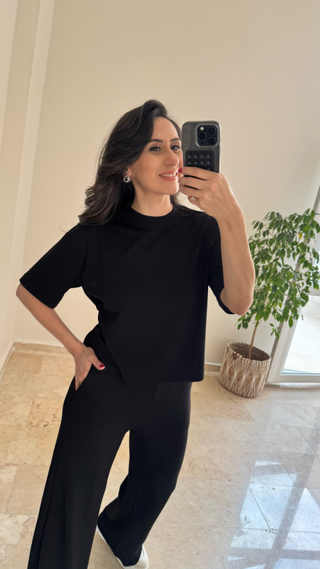 Bisiklet Yaka Kısa Kol Modal Takım