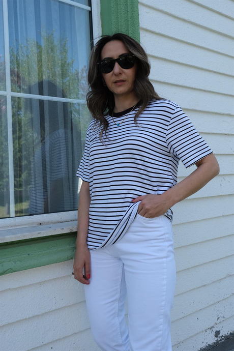 Çizgili Basic Tişört