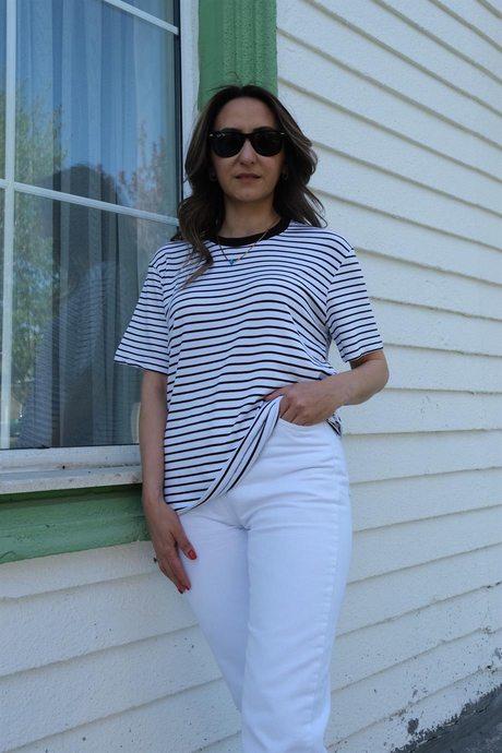 Çizgili Basic Tişört