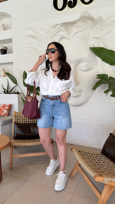 MAVİ BASİC KOT ŞORT