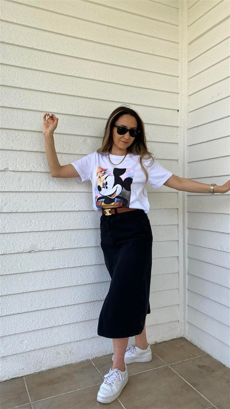Mickey Baskılı Tişört