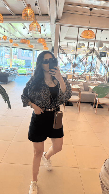 SİYAH BASİC KOT ŞORT