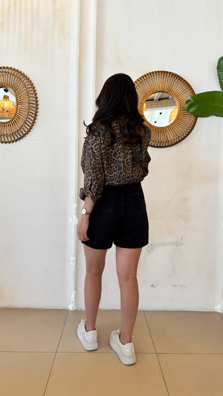 SİYAH BASİC KOT ŞORT