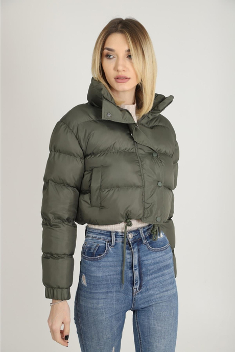 Kadın Jessica Crop Şişme Mont
