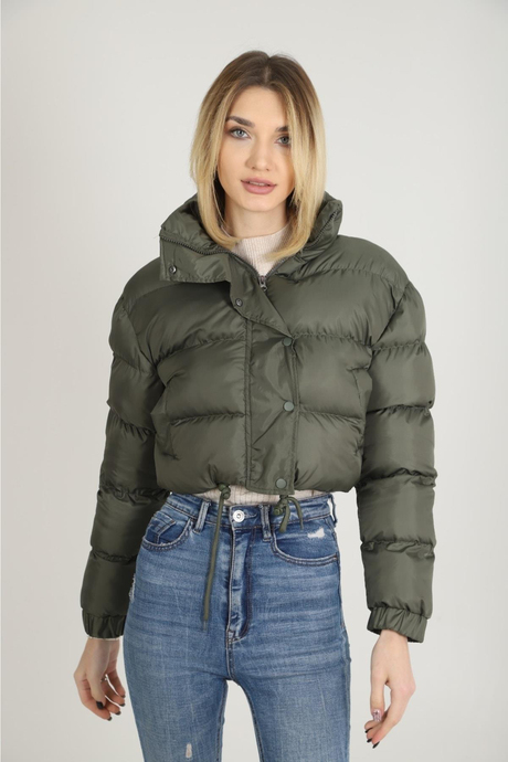 Kadın Jessica Crop Şişme Mont