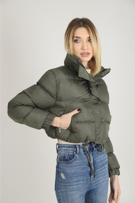 Kadın Jessica Crop Şişme Mont