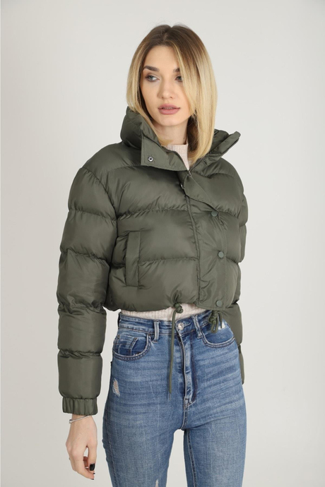 Kadın Jessica Crop Şişme Mont